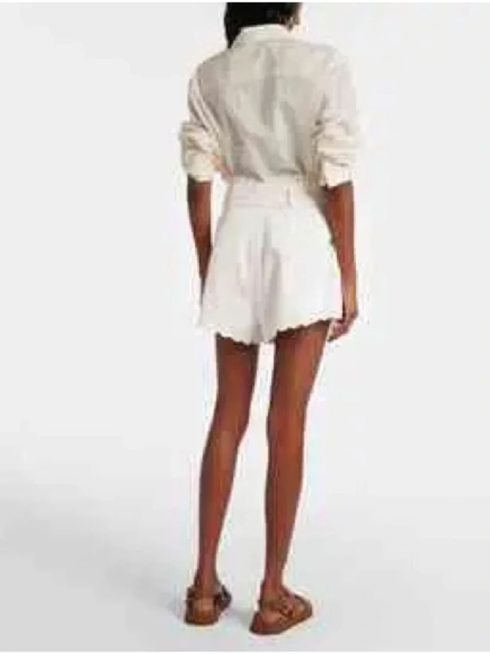Farm Rio White Festone Shorts 31